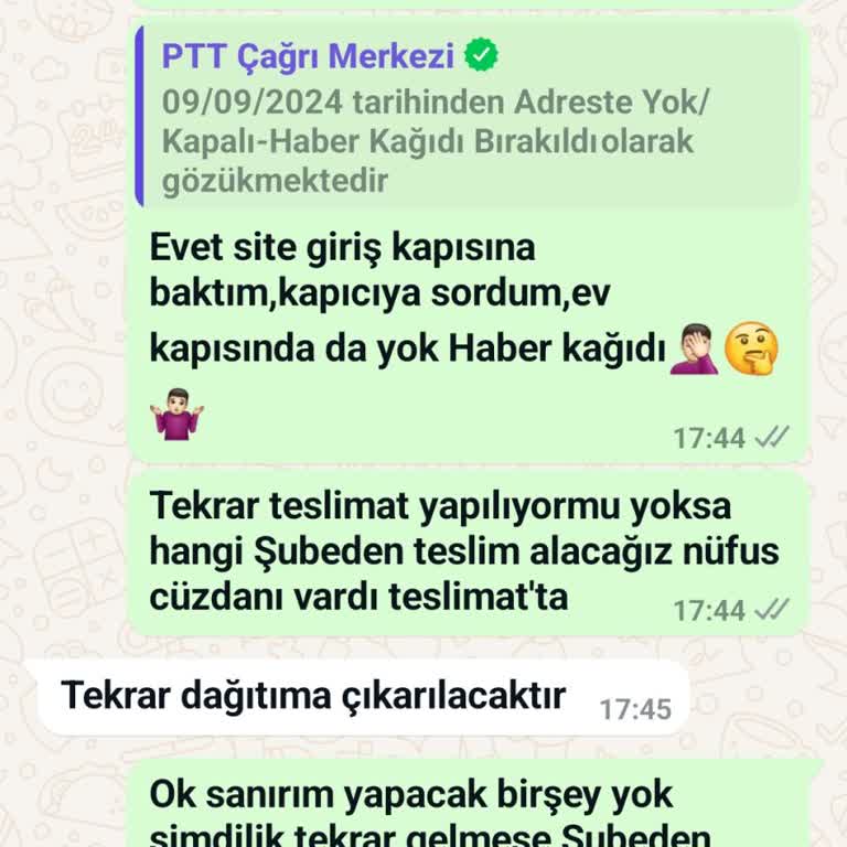 PTT Kargo Evde Olduğum Halde Teslim Edilmeyen Kargo Mağduriyeti