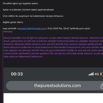 The Purest Solutions Asla Bu Markadan Alışveriş Yapmam