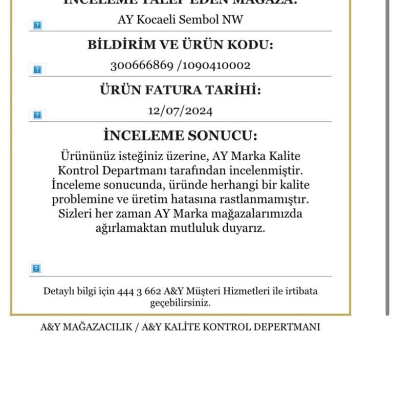 Network Ürün İadesi İstiyorum.