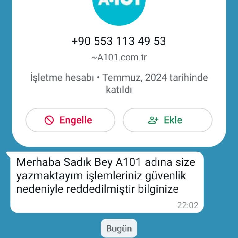A101 Taklit Ediliyor Mağduriyet Var