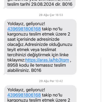 Aras Kargo Ürünümü Kayıp Etti
