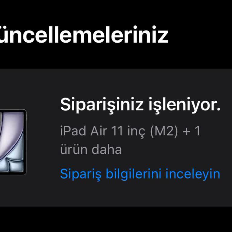 Apple Store Sipariş İşleniyor Yazısı