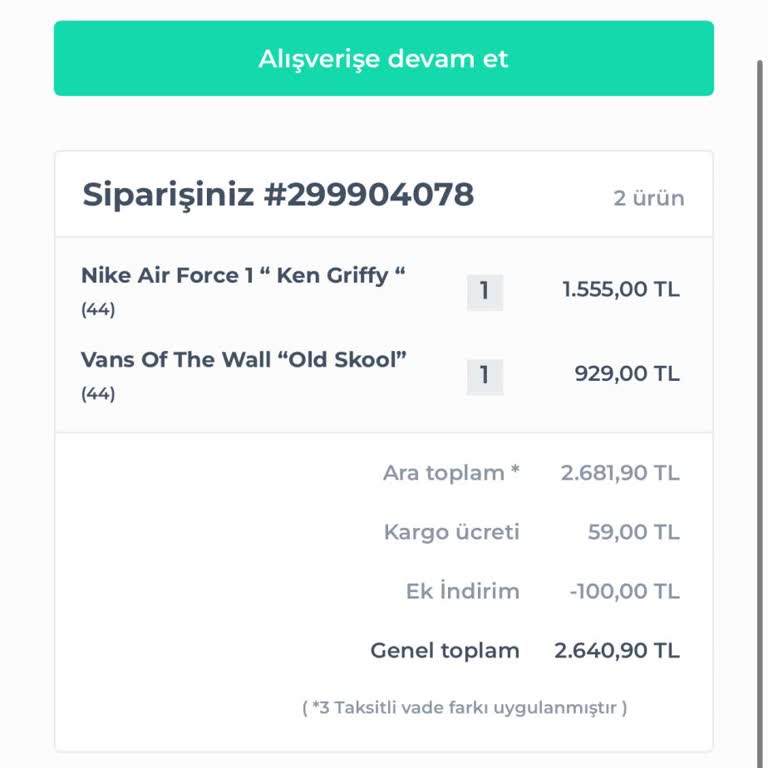 Sneakershome_tr (shopier-instagram) Sneakers Home Alışveriş Deneyimi Tam Bir Hüsran...