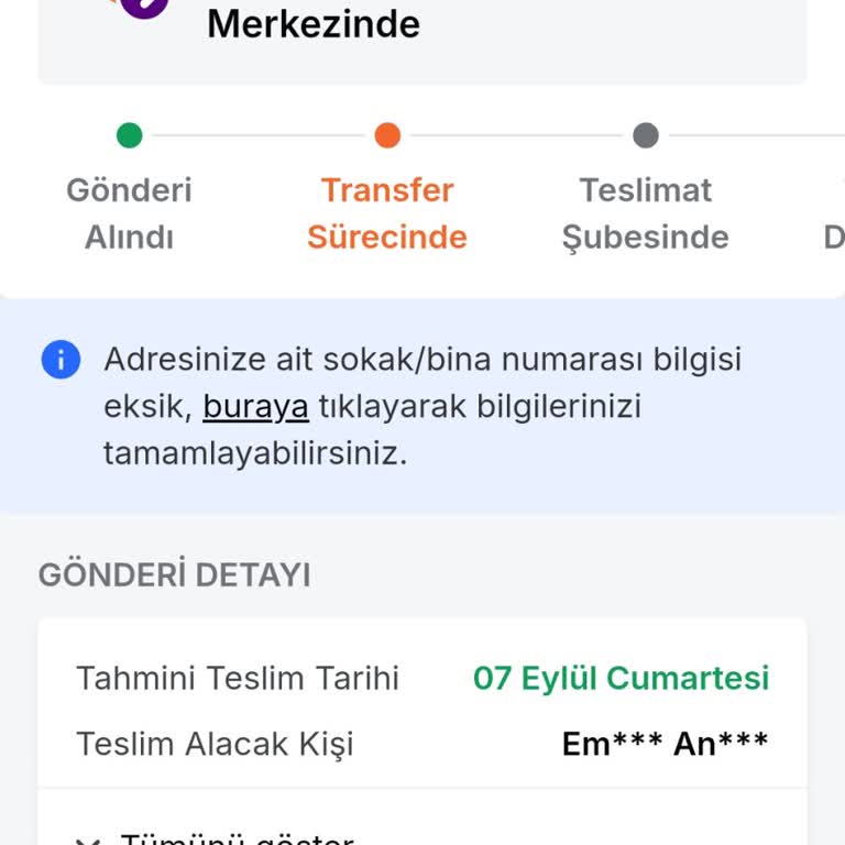 Trendyol Express Kargo Sürekli Transfer Sürecinde