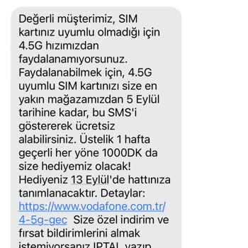Vodafone'dan 5 Aydır Çözülmeyen Sim Kart ve İnternet Sorunu