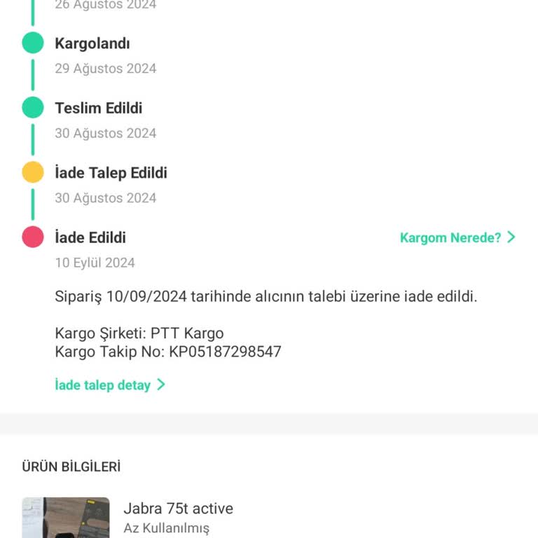 Dolap Uygulamasında Yaşadığım İade Sorunu