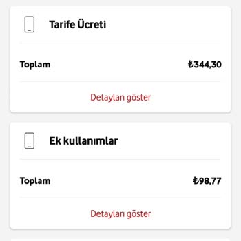 Vodafone Faturasında Haksız Ödeme Talebi