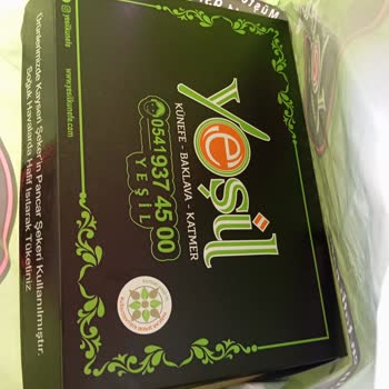 Yeşil Künefe Tatlı Satın Alma Deneyimi