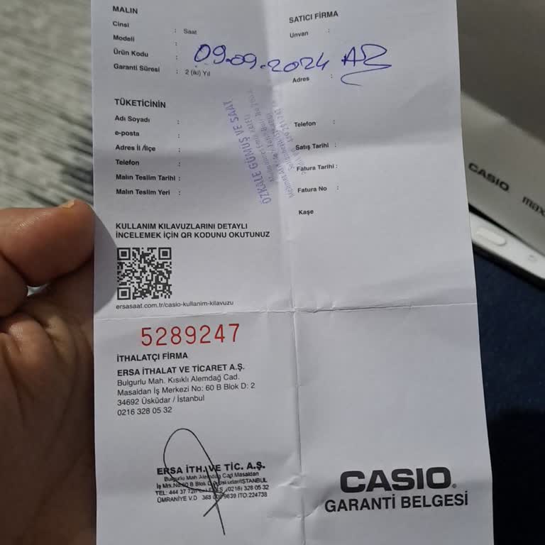 Ersa Saat Ersasaat İade Hakkımı Kullanmama İzin Vermiyor