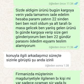 Sandalie Yanlış Ürün Gönderimi