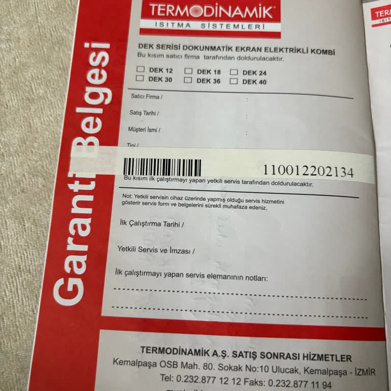 Termodinamik Isıtma Sistemleri Kuşadası Davutlar Kombi Servis Deneyimi