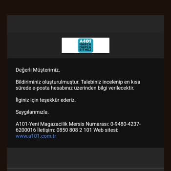 A101 45 Gündür Teslim Edilmeyen Ürün Ve Yanıltıcı Bilgilendirme