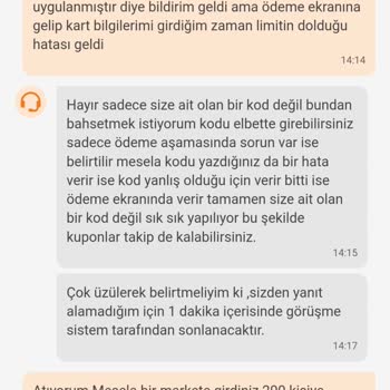 Trendyol Tarafıma Uygulanan 200 TL'lik Kuponu Vermiyor