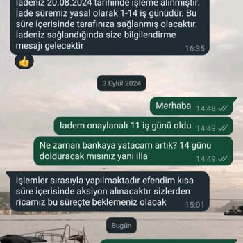 Selin Shoes'un İadeyi Hesaba Yasal Süreyi Aştığı Halde Yatırmaması