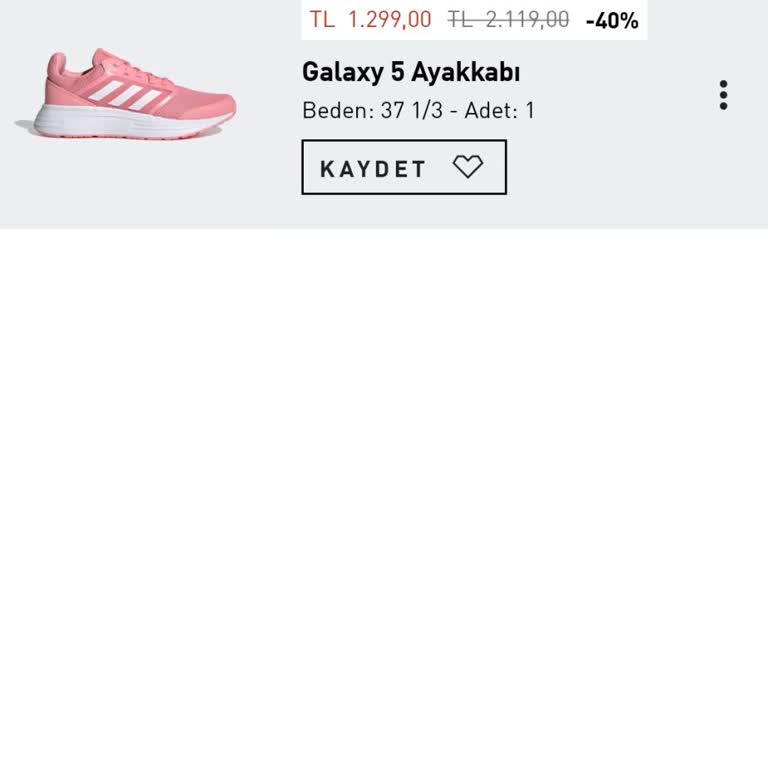 Adidas Sepette Farklı Ödemede Farklı Fiyat Oluşması