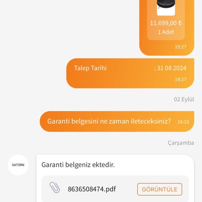 Saturn Trendyol Satürn Xiaomi Robot Süpürgesi Teknik Servis