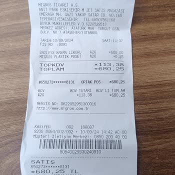 Migros'un Hatalı Poşeti Yüzünden Kırılan Baileys.