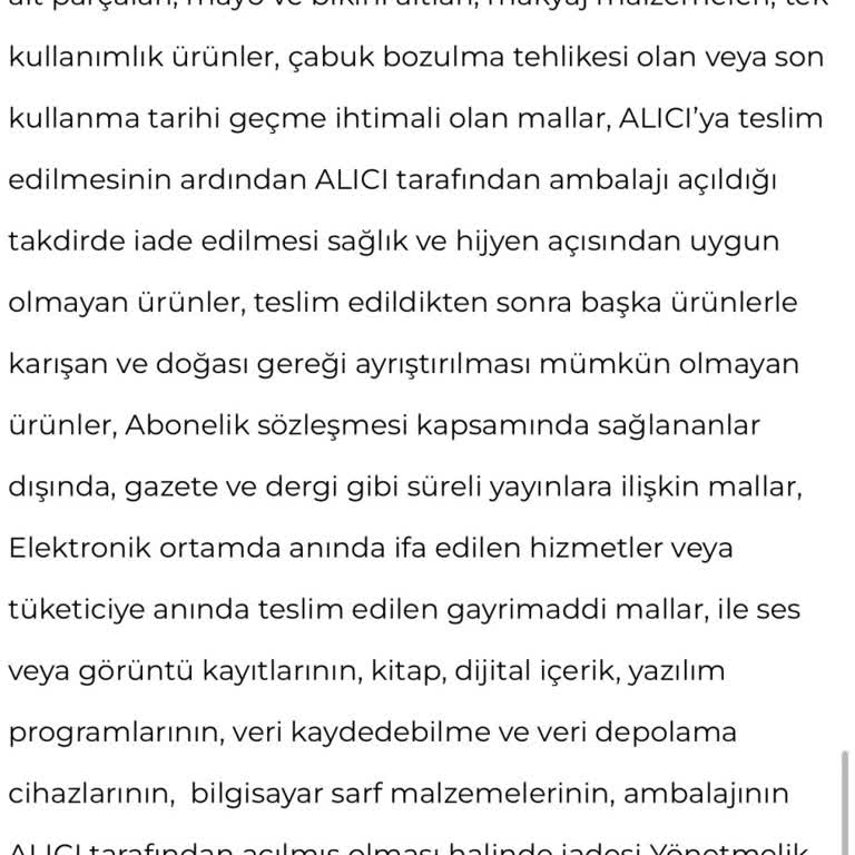 Riqa Style Giyim İade Almıyor