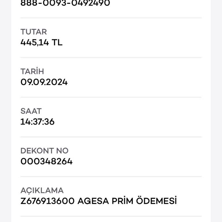 Akbank Bireysel Kredili Poliçe İlk Pirim Tahsilatı.