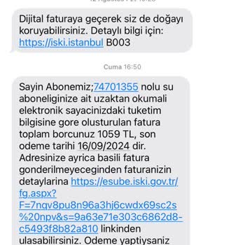 İstanbul Büyükşehir Belediyesi Su Faturasında Anormal Artış Ve Çözüm Beklentisi