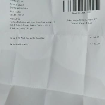 Uz Akıllı Çocuk Saati Saatler Çok Bozuluyor Muhatap Yok