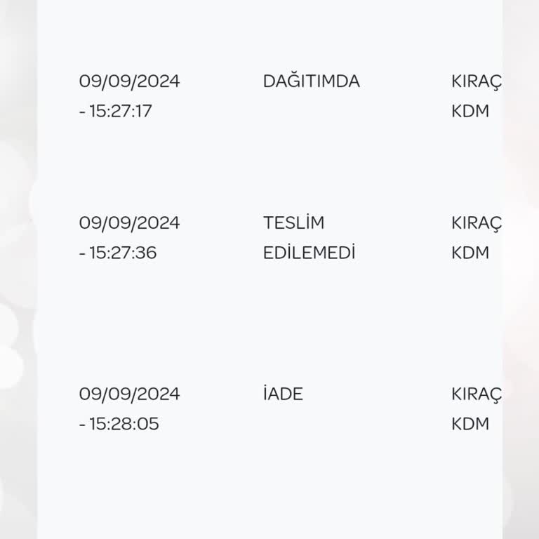 PTT Kargo Hatalı Adres Nedeniyle Teslim Edilmeyen Kargo