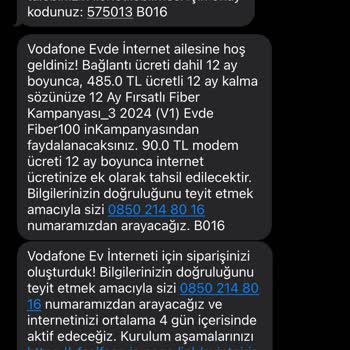Vodafone Net İnternet Başvurusu Yaptığım Halde Kurulum Yapmadı