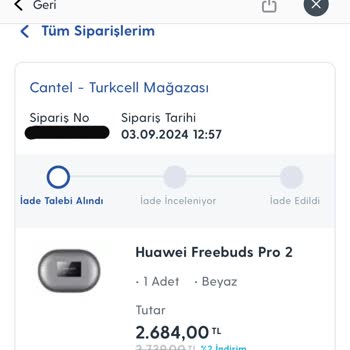 Turkcell Pasaj Yanlış Ürün Gönderimi