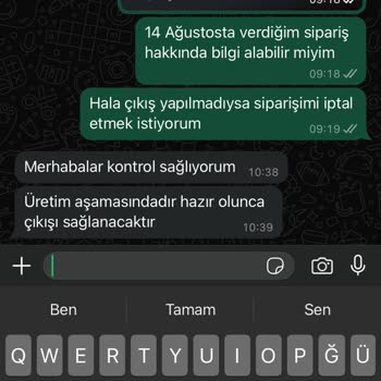 Reydeko Halı Siparişimi Teslim Etmiyor