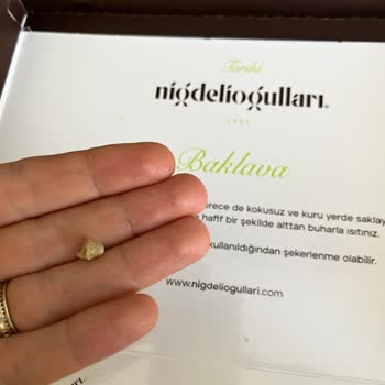Tarihi Niğdelioğulları Baklavadan Çıkan Taş!