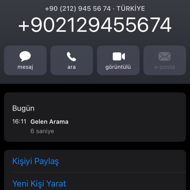 0212 945 56 74 Bilinmeyen Numara Ses Kaydı Alınması