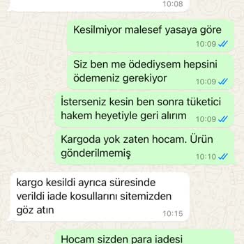Trendyol Gr Pet Ürünleri Firmasının Yanlış Beyanı Ve Para İadesi Yapmaması