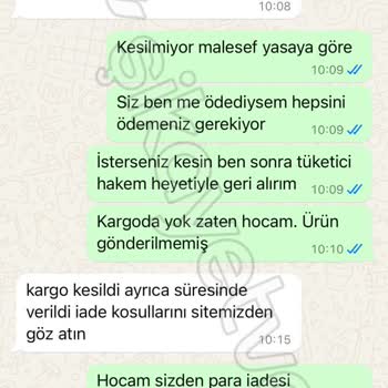 Gr Pet Ürünleri Firmasının Yanlış Beyanı Ve Para İadesi Yapmaması