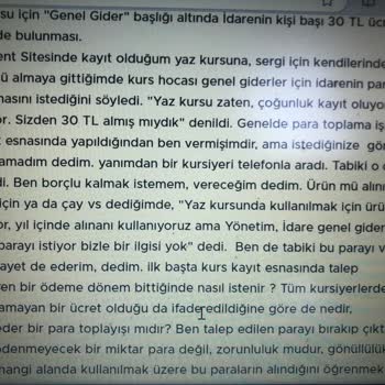 BELMEK İdare Tarafından Makbuzsuz Para Toplanması Hk.