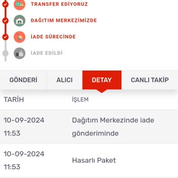 D&R Sipariş Kargo Şirketi Yüzünden İade Sürecine Girdi, Zararım 10.000 TL