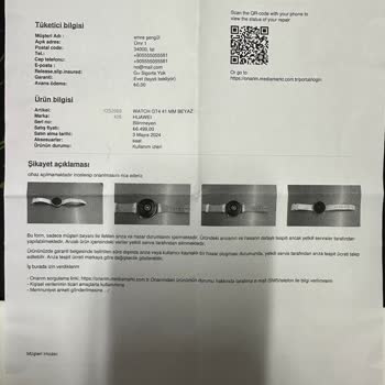 Huawei Watch GT4 Sıvı Teması Kullanıcı Hatasıymış