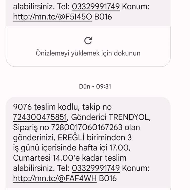 Konya Ereğli MNG Kargo Şikayet