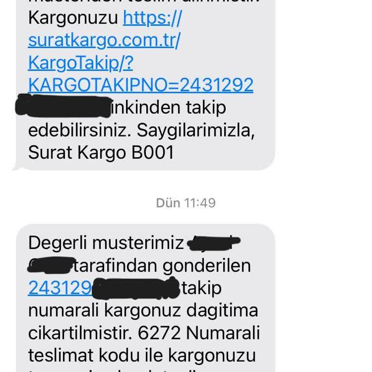 Sürat Kargo Yaşamkent Şubesi Kargo Dağıtım Sorunu