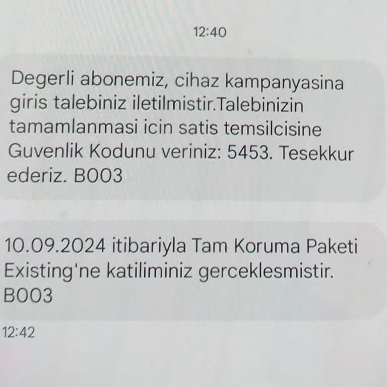 Anneme Zorla Satılan Cihaz Koruma Paketi