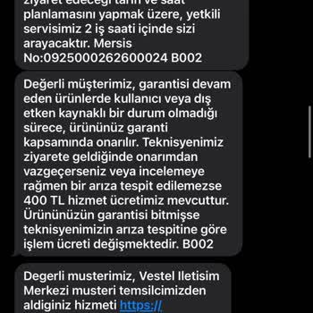 Vestel Müşterisini Veremediği Servis Hizmeti İle Mağdur Etti