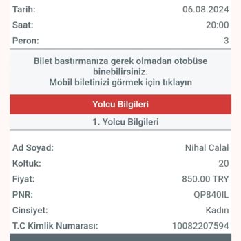 Obilet Bilet Paramı Geri Ver