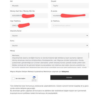 Migros Kundu Şube Sözde Yetkili Saygısız Personelinizle Yaşanan Kabus