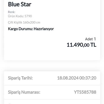 Yataş Bedding Online Mağaza Yatağı Vaktinde Teslim Etmedi