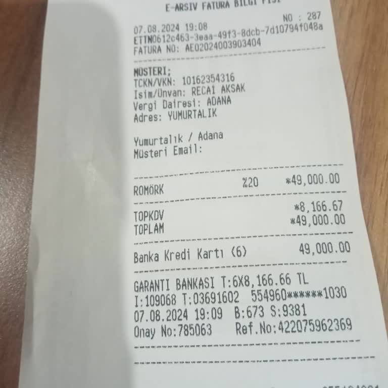 BİM Römork Teslim Edilmedi.
