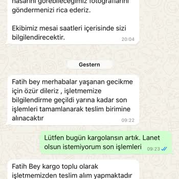 Online Lostra Siparişin Gecikmesi V