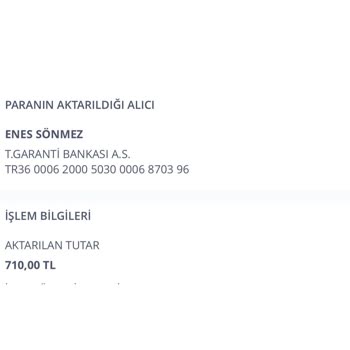 Sönmezler Hatay Yöresel Ürünler Sönmezler Yöresel Paraları Alıp Ürün Göndermiyor