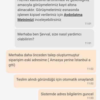 Dolap /Sürat Kargo Siparişimin Tarafıma Teslim Edilmedi