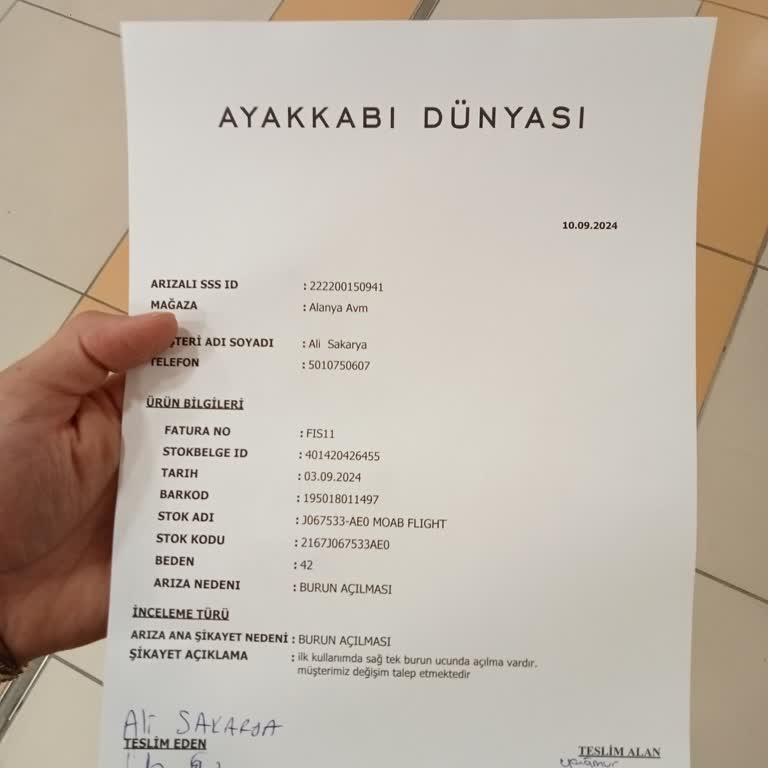 Merrel İlk Kullanımda Uc Kısımdan Açıldı