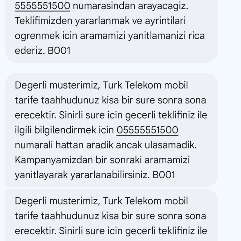 Türk Telekom'un Taahhüt İşlemlerinde Müşteri Memnuniyetsizliği