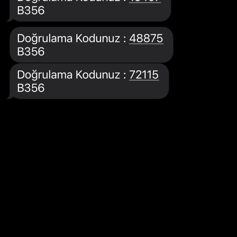 0850 938 30 64 Bilinmeyen Numaradan Gelen Doğrulama Kodları
